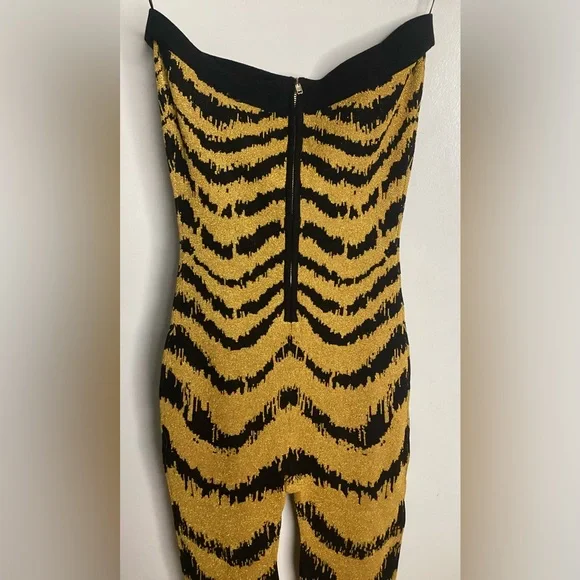 Stylish Black and Gold Jumpsuit S - Picture 9 of 13